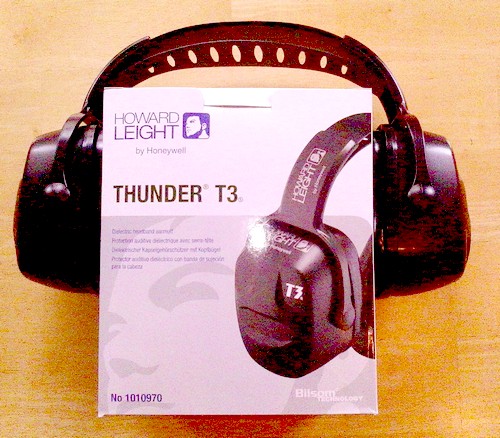 Howard Leight Thunder T3 ear muffs and box