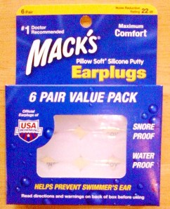 A package of Mack's silicone putty ear plugs.